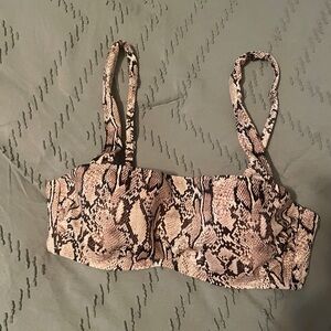 Shade & Shore Snake Print Bikini Top